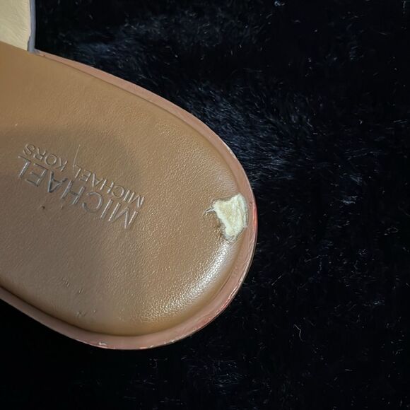 Michael Kors Pratt Logo Leather Sandals - Picture 6 of 8